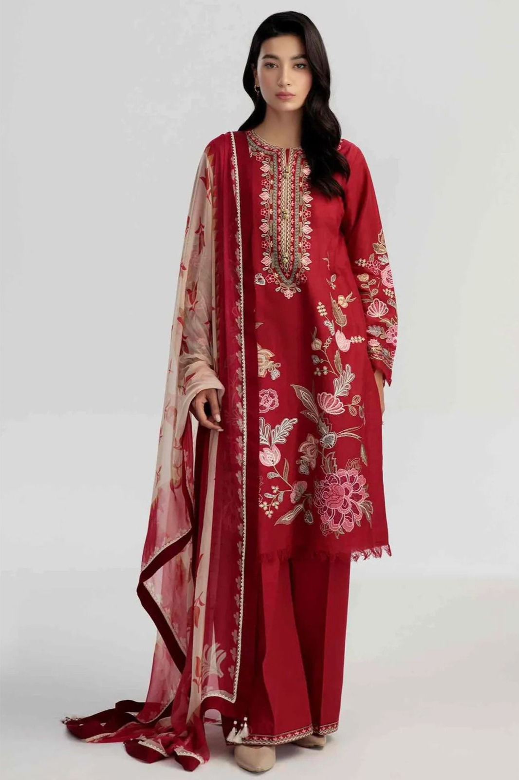 ZARA SHAHJAHAN Emb Collection unstiched by stylelibas