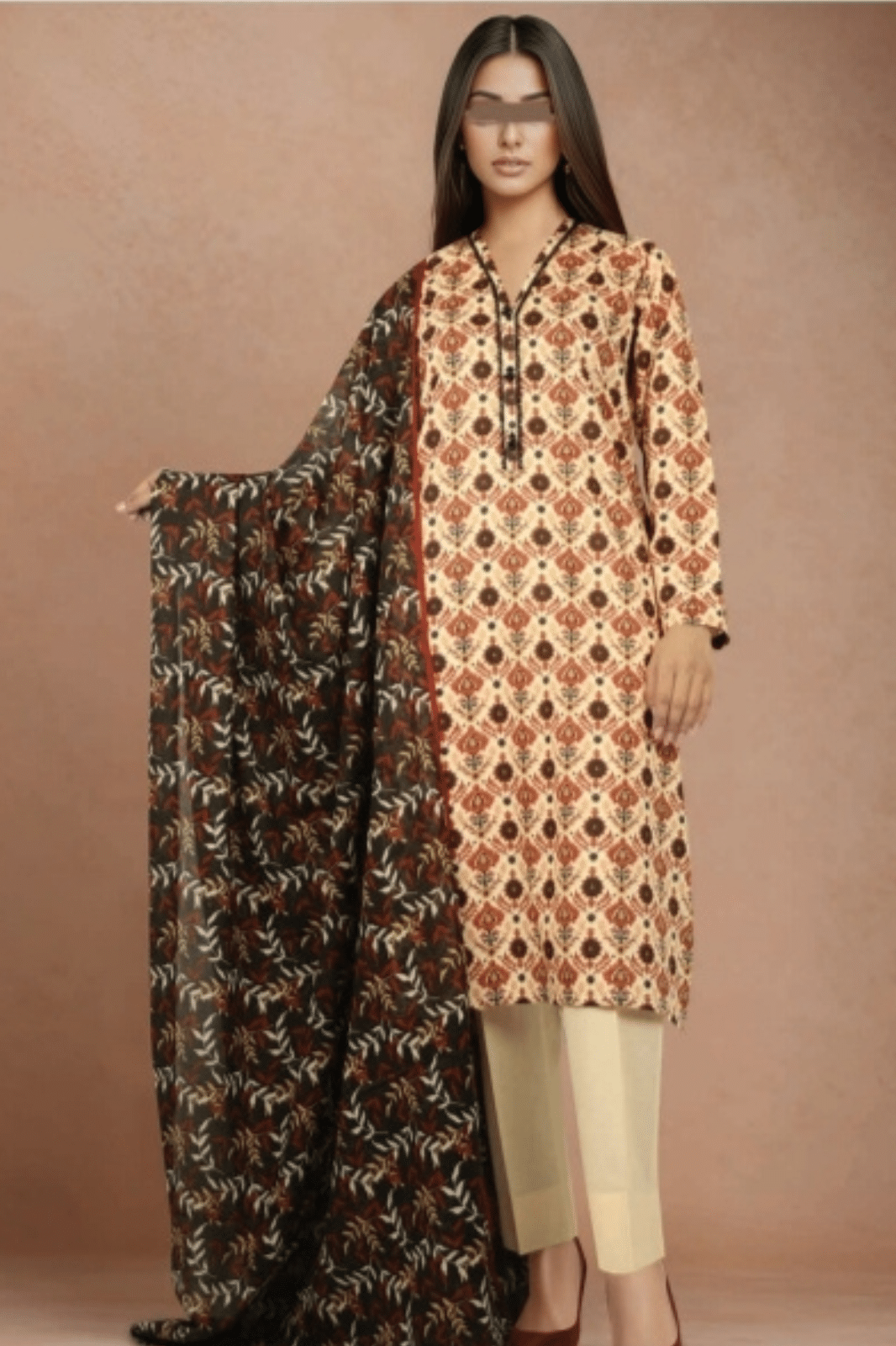 SAYA Presenting The Most Populer Brand Of Pakistan Printed Lawn - 3Piece