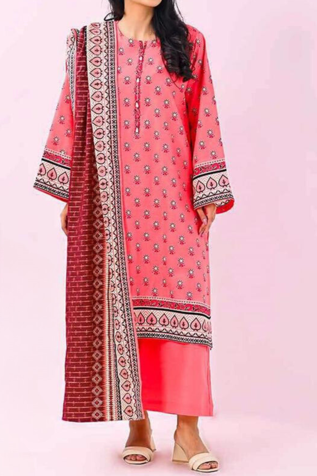 Brand : MEHAK_ Premium Qaulity Khaddar-3 Piece Printed.