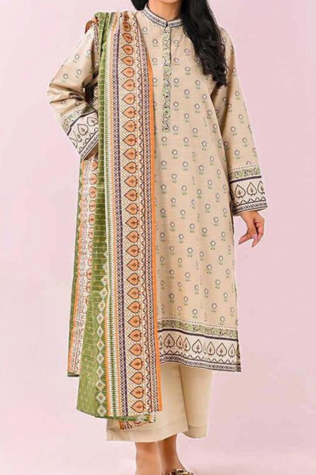 Brand : MEHAK_ Premium Qaulity Khaddar-3 Piece Printed.