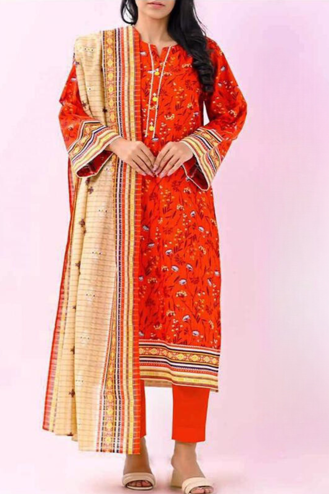 Brand : MEHAK_ Premium Qaulity Khaddar-3 Piece Printed.