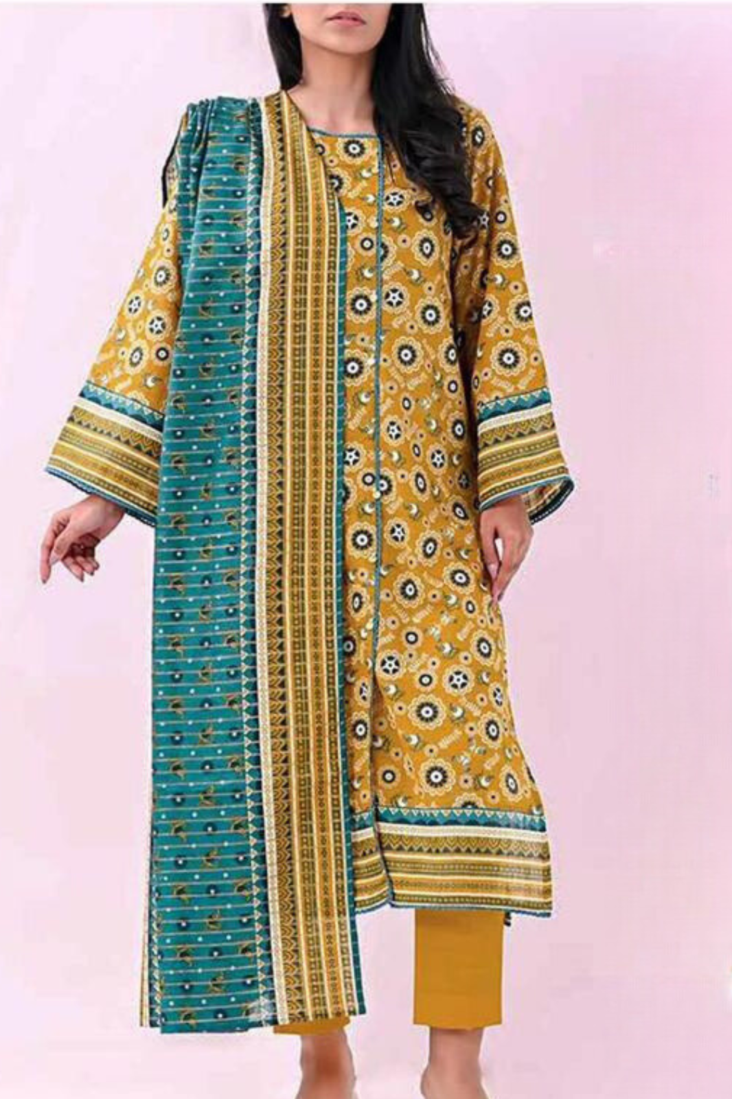 Brand : MEHAK_ Premium Qaulity Khaddar-3 Piece Printed.