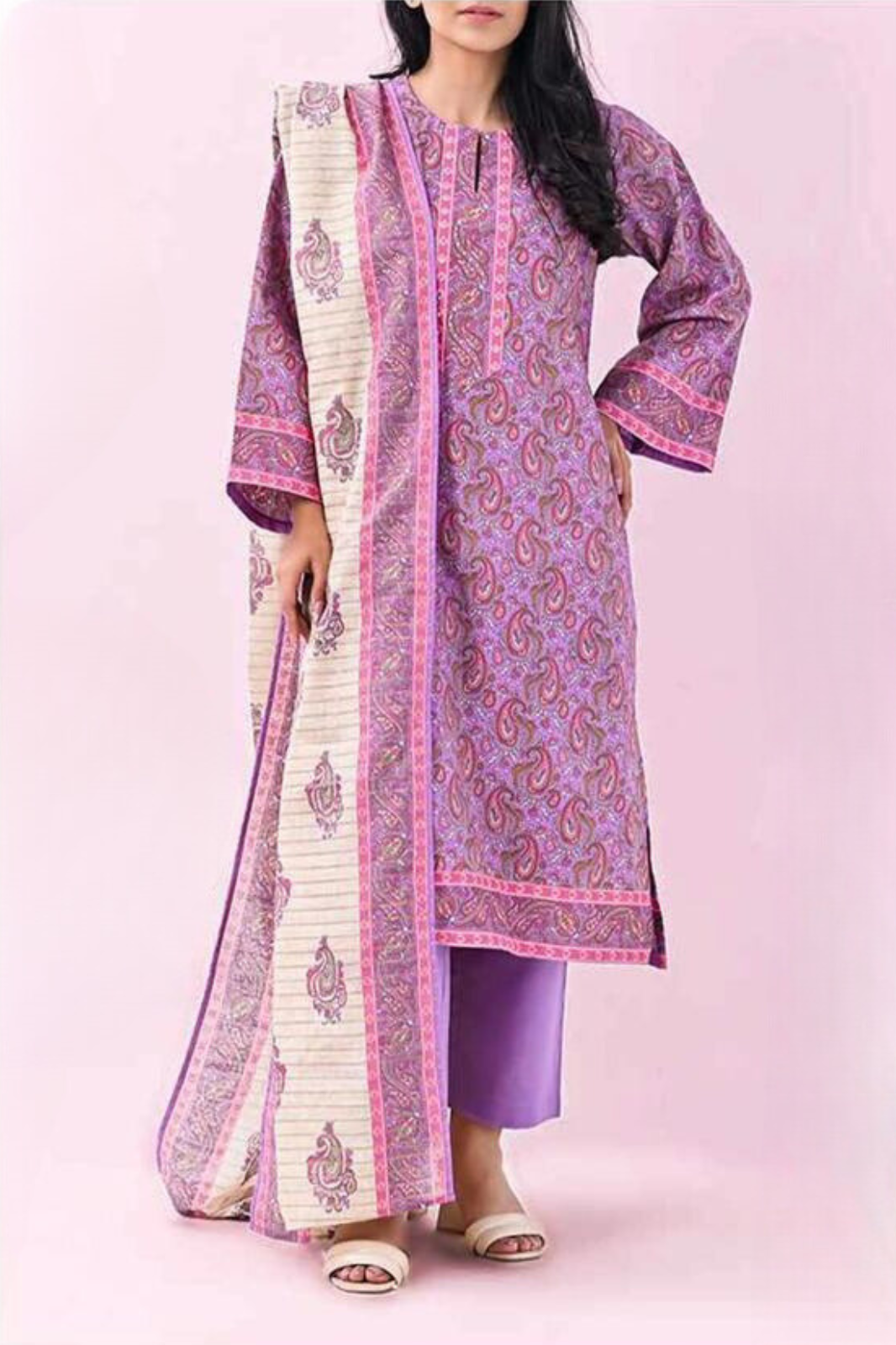 Brand : MEHAK_ Premium Qaulity Khaddar-3 Piece Printed.