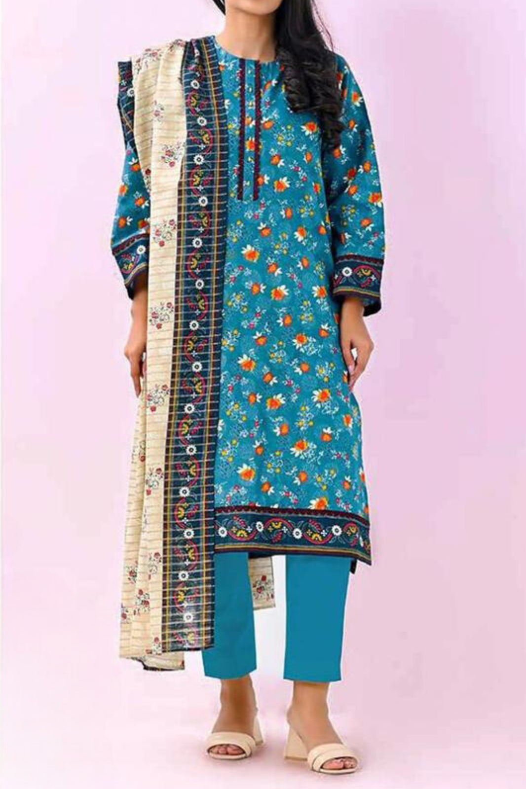 Brand : MEHAK_ Premium Qaulity Khaddar-3 Piece Printed.