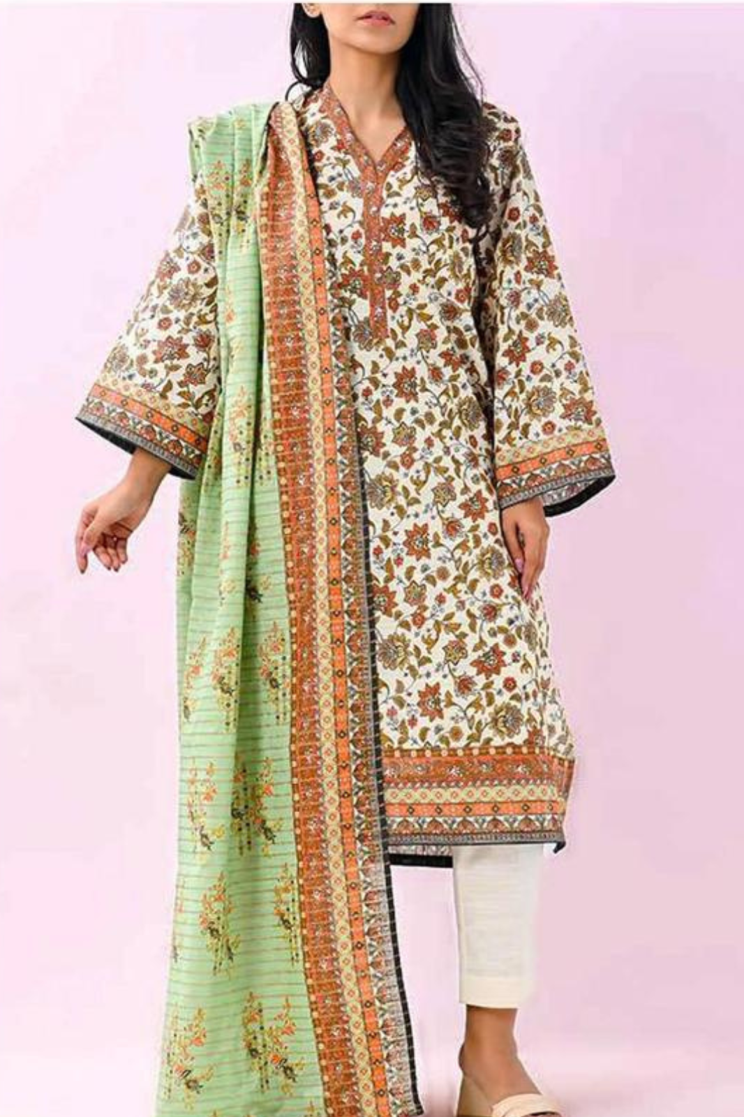 Brand : MEHAK_ Premium Qaulity Khaddar-3 Piece Printed.