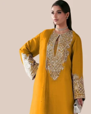 3 Piece – Jazmin Shisha Silk Suit Embroidery Collection