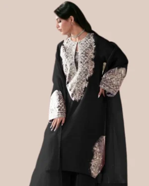 3 Piece – Jazmin Shisha Silk Suit Embroidery Collection