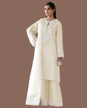 3 Piece – Jazmin Shisha Silk Suit Embroidery Collection