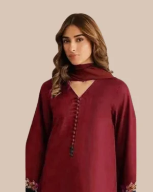 3 Piece – Qaswa Premium Dhanak Suit