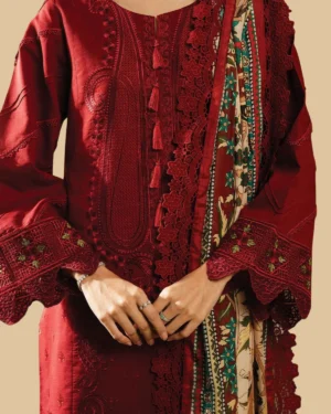 3-Piece Batik Embroidered Suit