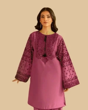 2-Piece Batik Embroidered Suit