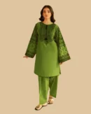 2-Piece Batik Embroidered Suit