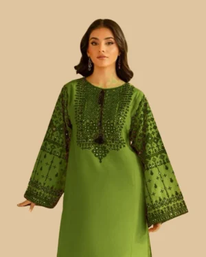 2-Piece Batik Embroidered Suit