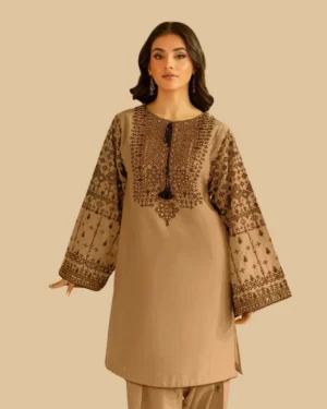 2-Piece Batik Embroidered Suit