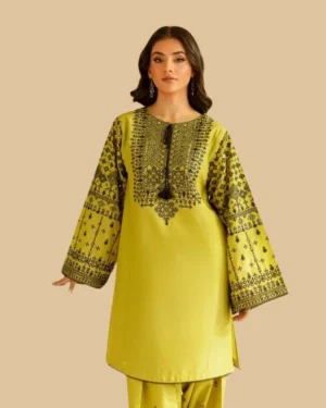 2-Piece Batik Embroidered Suit