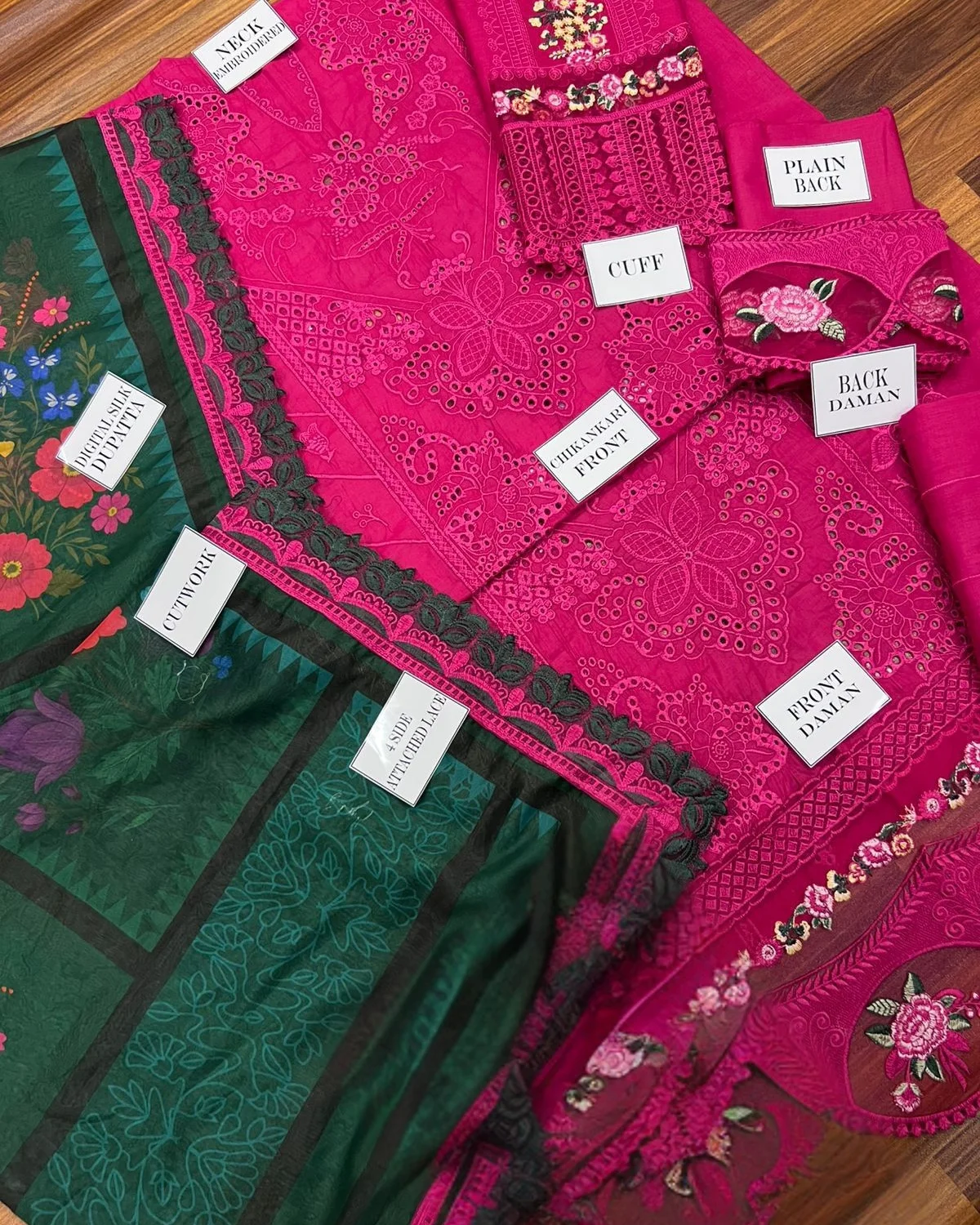 Brand Name : Saira Rizwan Design Code : D-164 Fabric Details :Embroidered Chikankari work