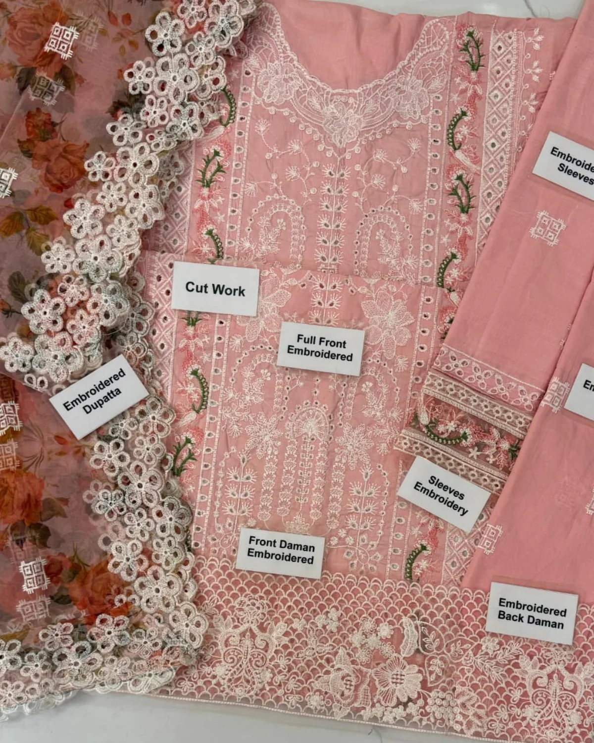 BRAND NAME : MAHNUR DAISY 24AB LUXURY CHIKANKARI COLLECTION