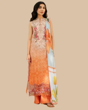 3Piece Lawn Asifa & Nabil Printed Suit