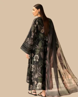 3Piece Lawn Baroque Printed Suit