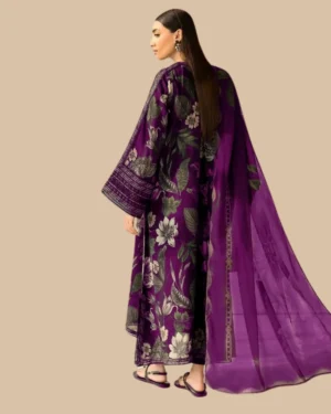 3Piece Lawn Baroque Printed Suit