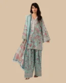 Brand Name : MARIA.B Design Code : EF26-19 Fabric Details : Lawn & Chiffon