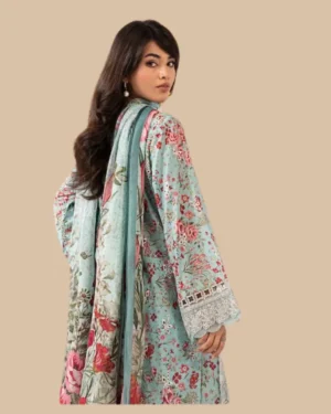 Brand Name : MARIA.B Design Code : EF26-19 Fabric Details : Lawn & Chiffon
