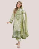 Lawn-Unstitched 03PC Printed Suit- Aneela's