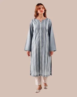 Lawn-Unstitched 2Pieces Embroidered Suits